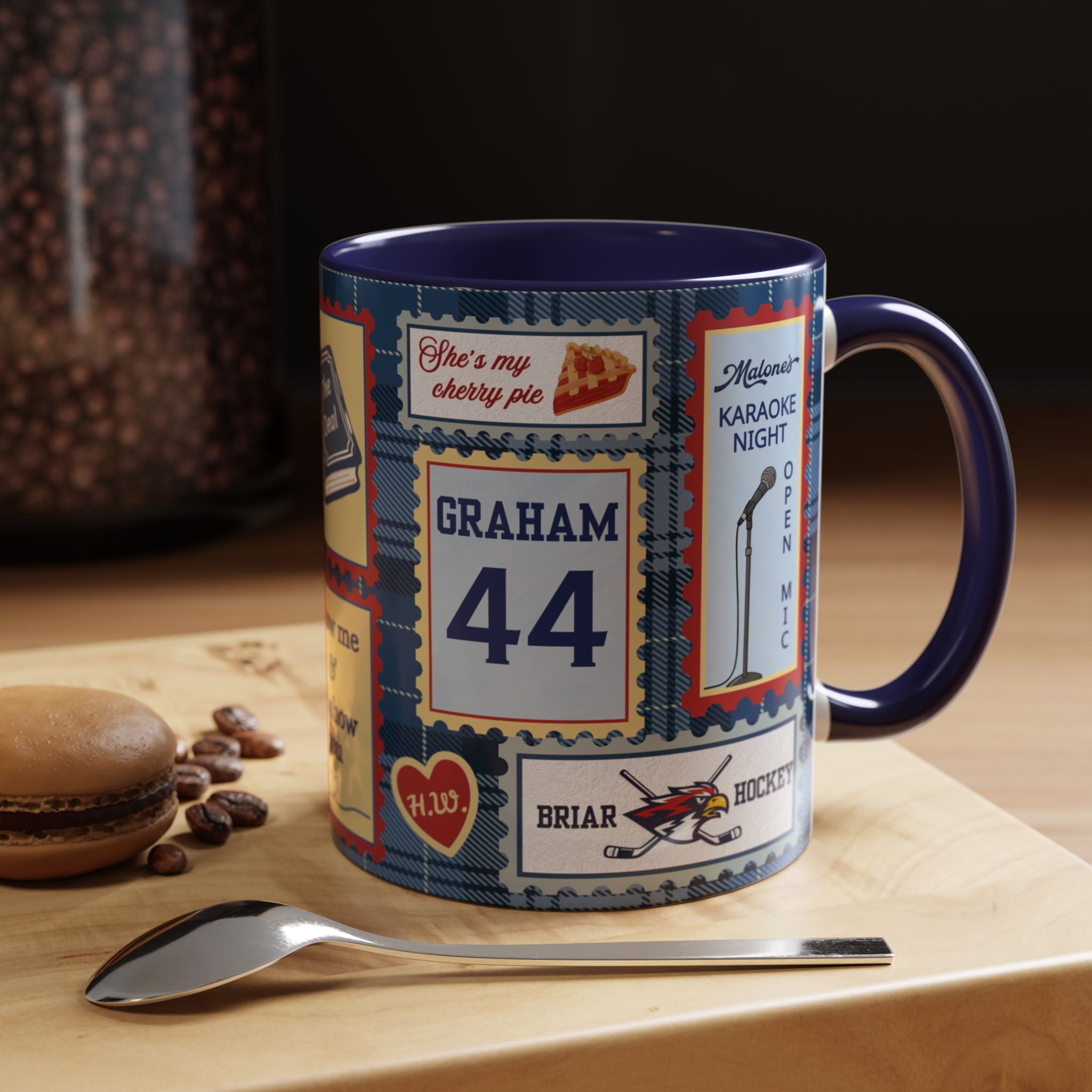 Hockey Romance: Patchwork Stamp Mug