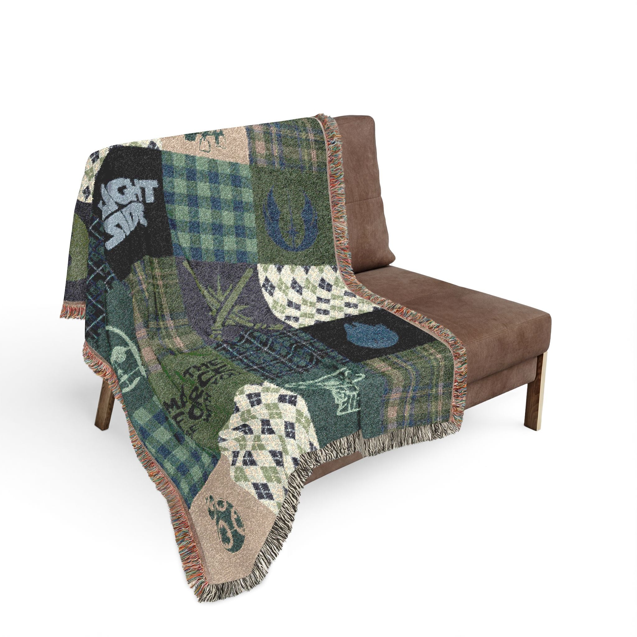 Light Side Patchwork Throw Blanket
