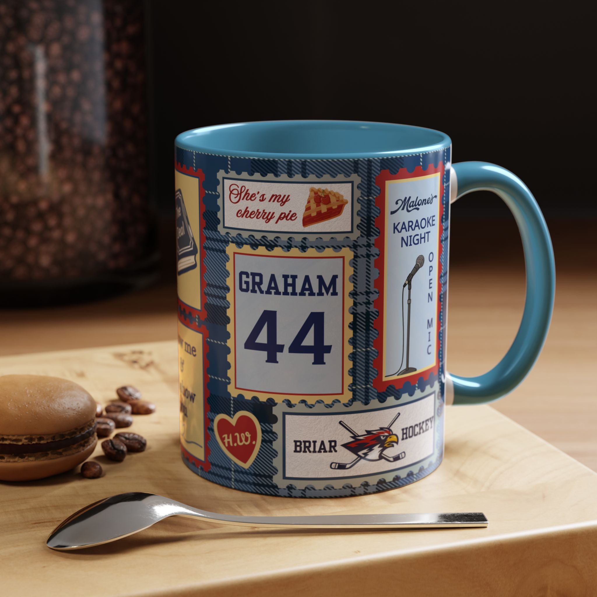 Hockey Romance: Patchwork Stamp Mug
