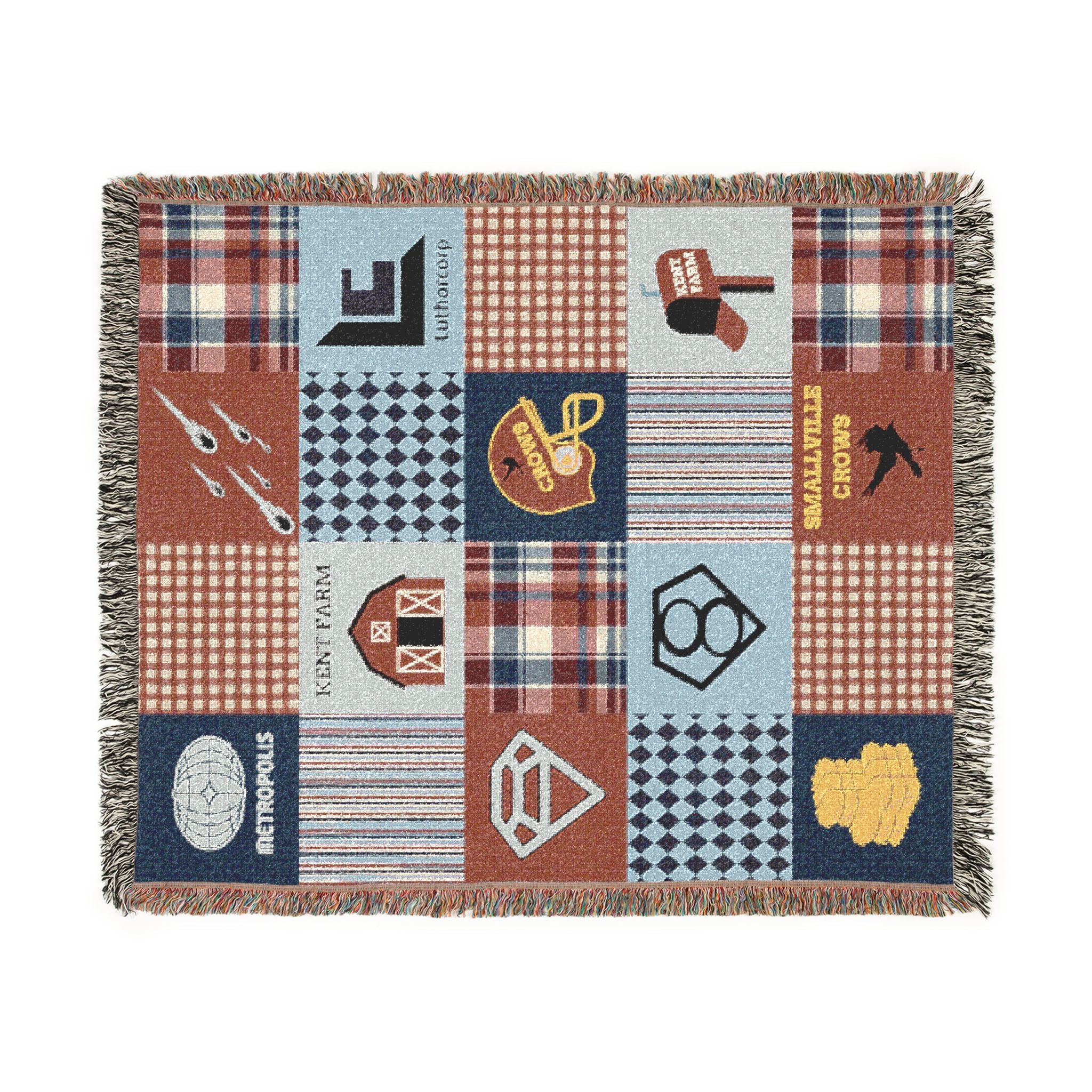 Smallville Patchwork Throw Blanket