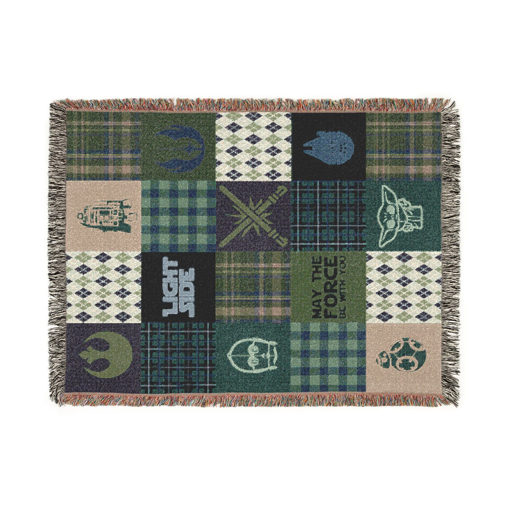 Light Side Patchwork Throw Blanket