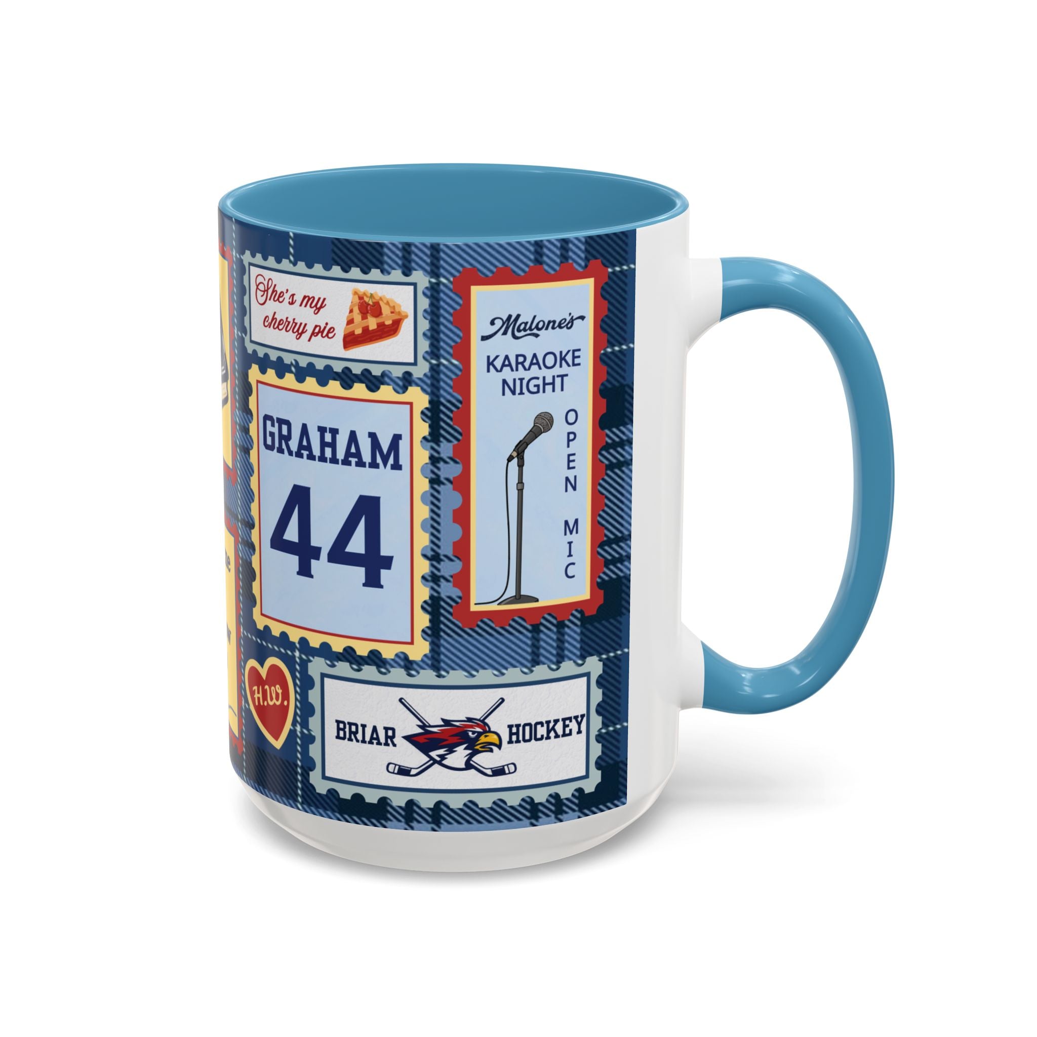 Hockey Romance: Patchwork Stamp Mug