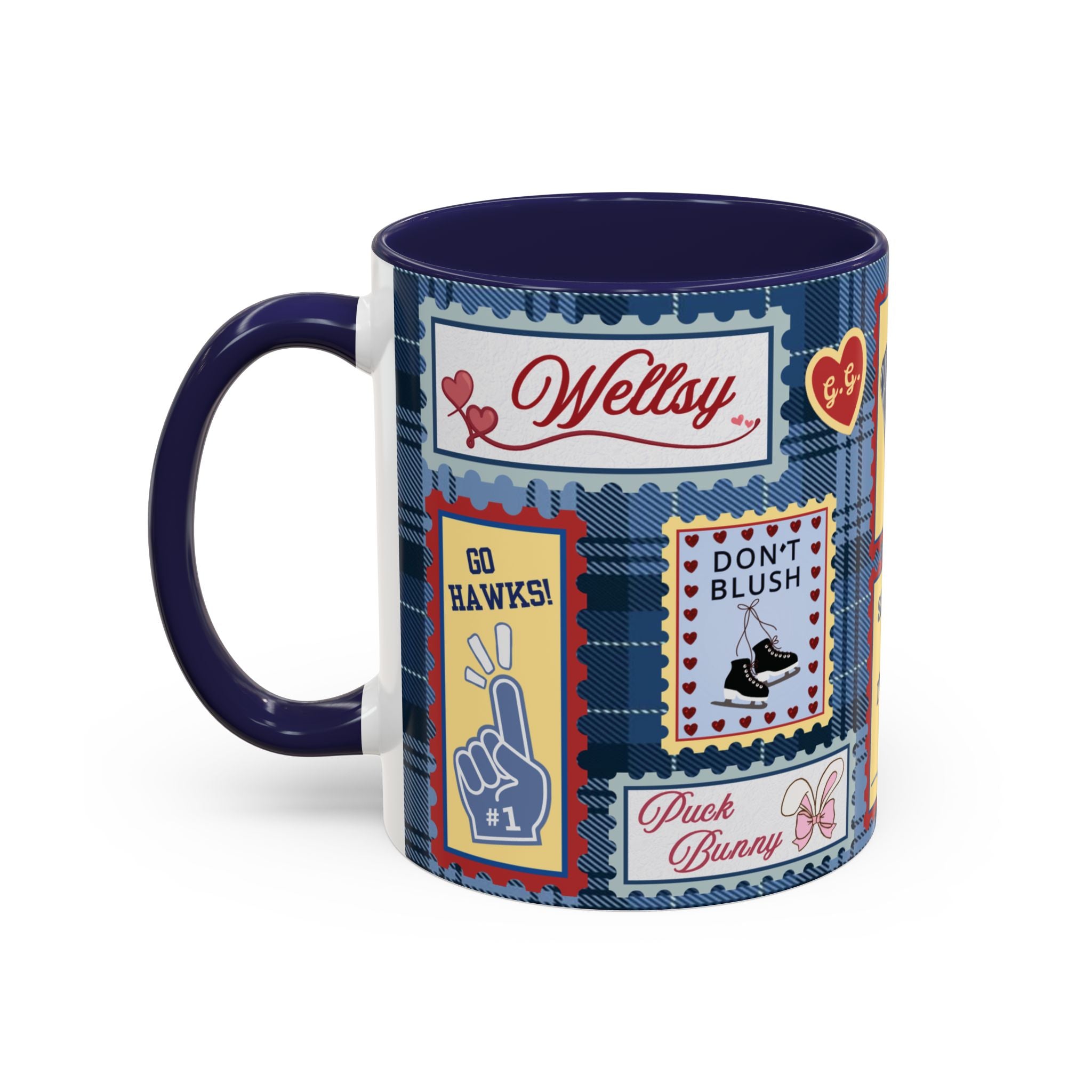 Hockey Romance: Patchwork Stamp Mug