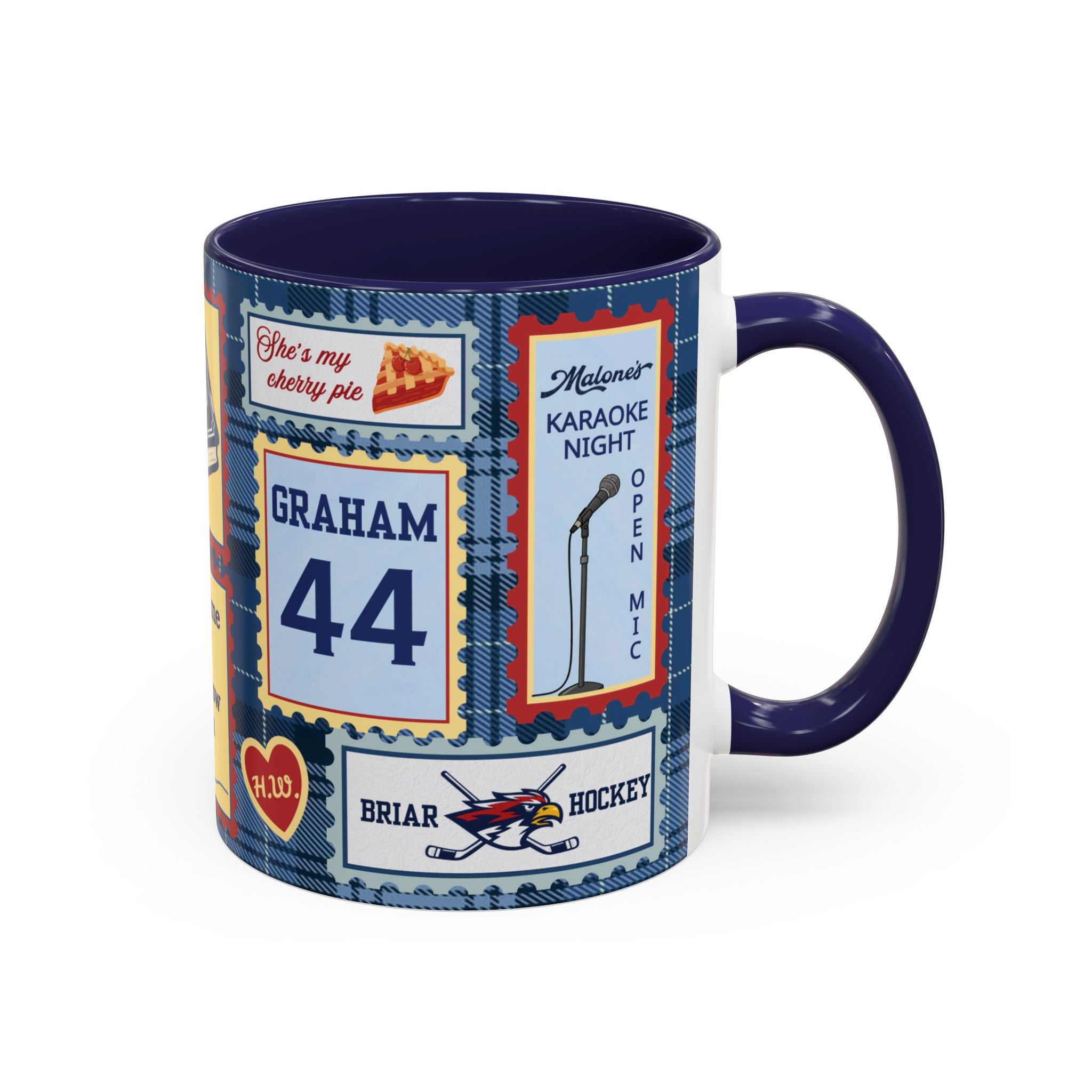 Hockey Romance: Patchwork Stamp Mug