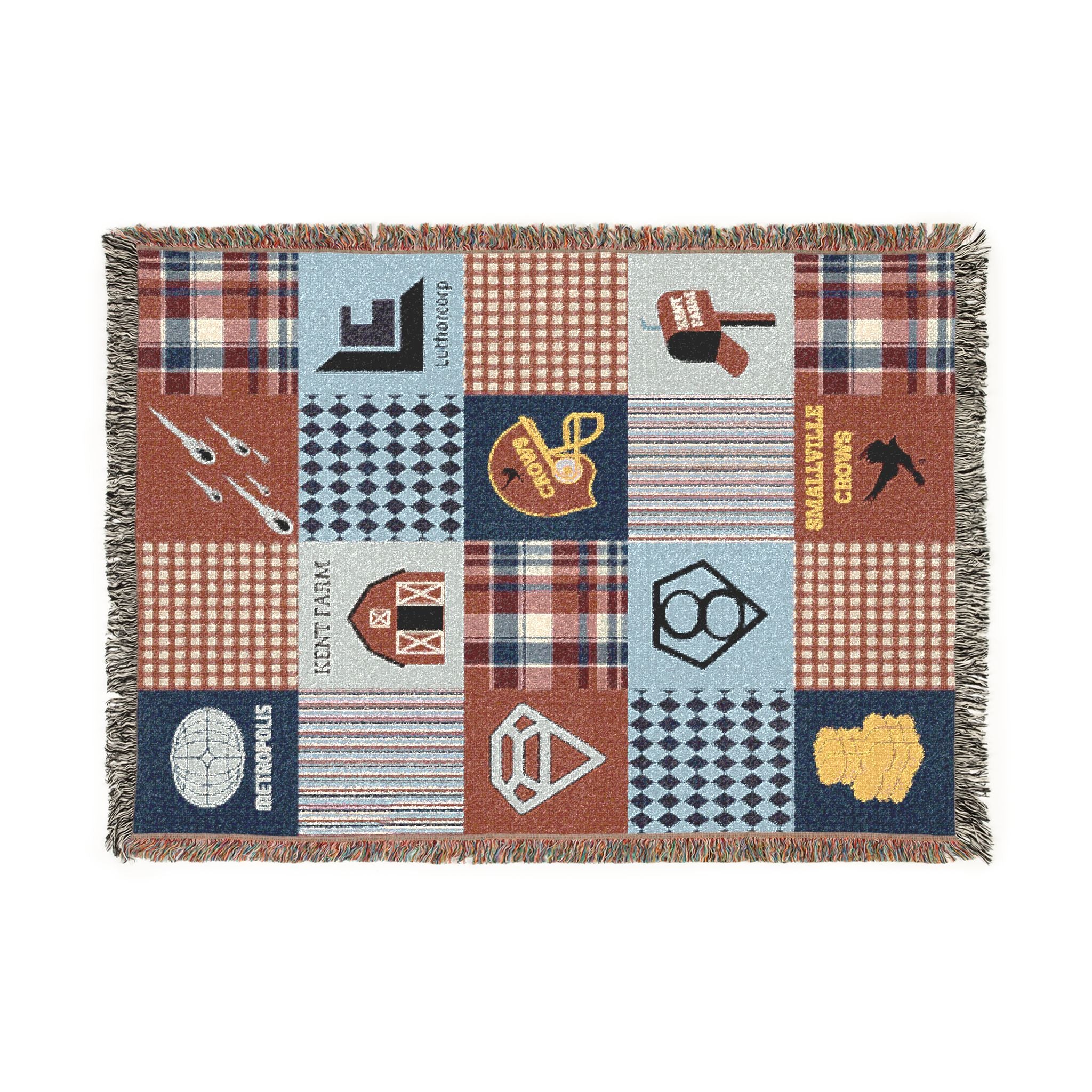 Smallville Patchwork Throw Blanket