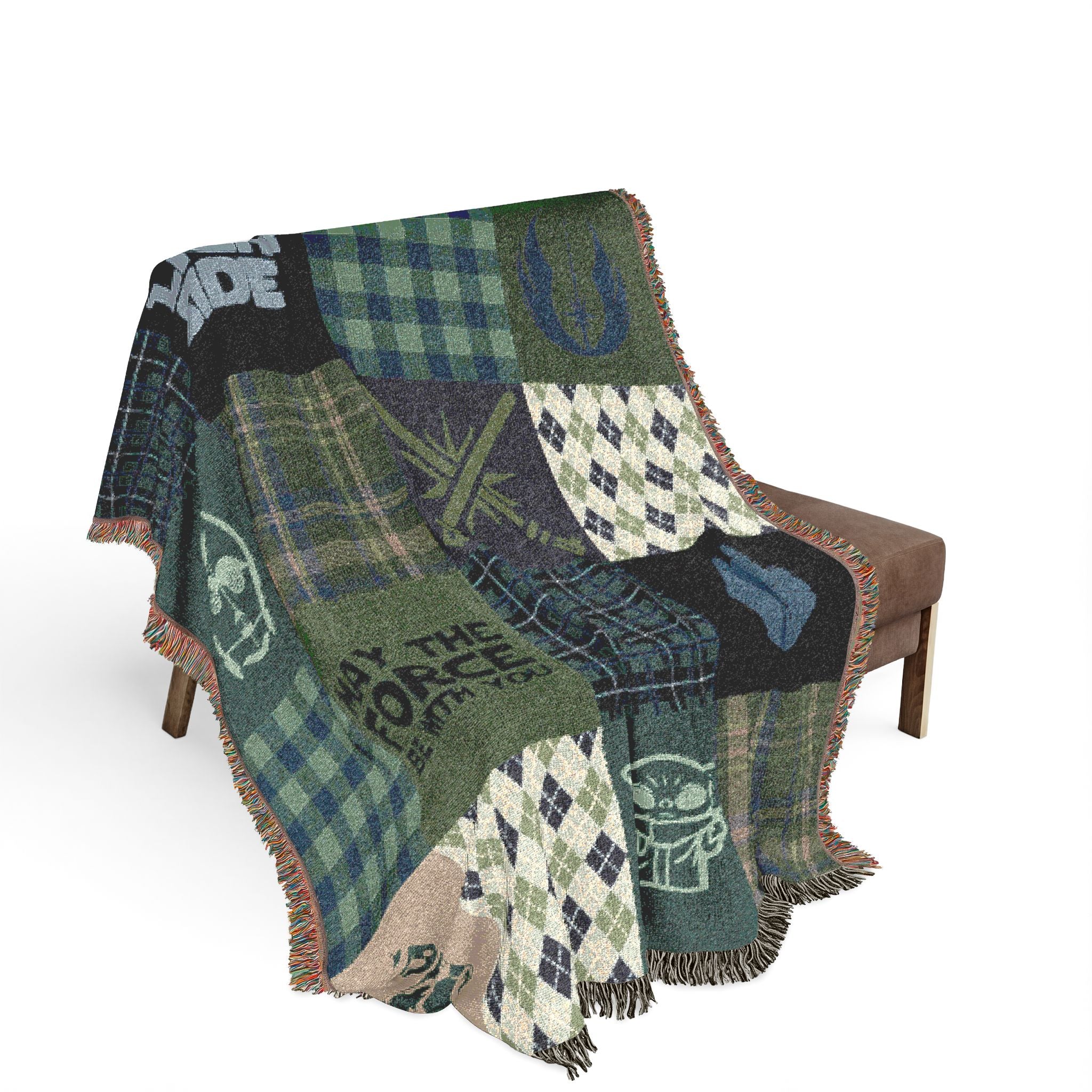 Light Side Patchwork Throw Blanket