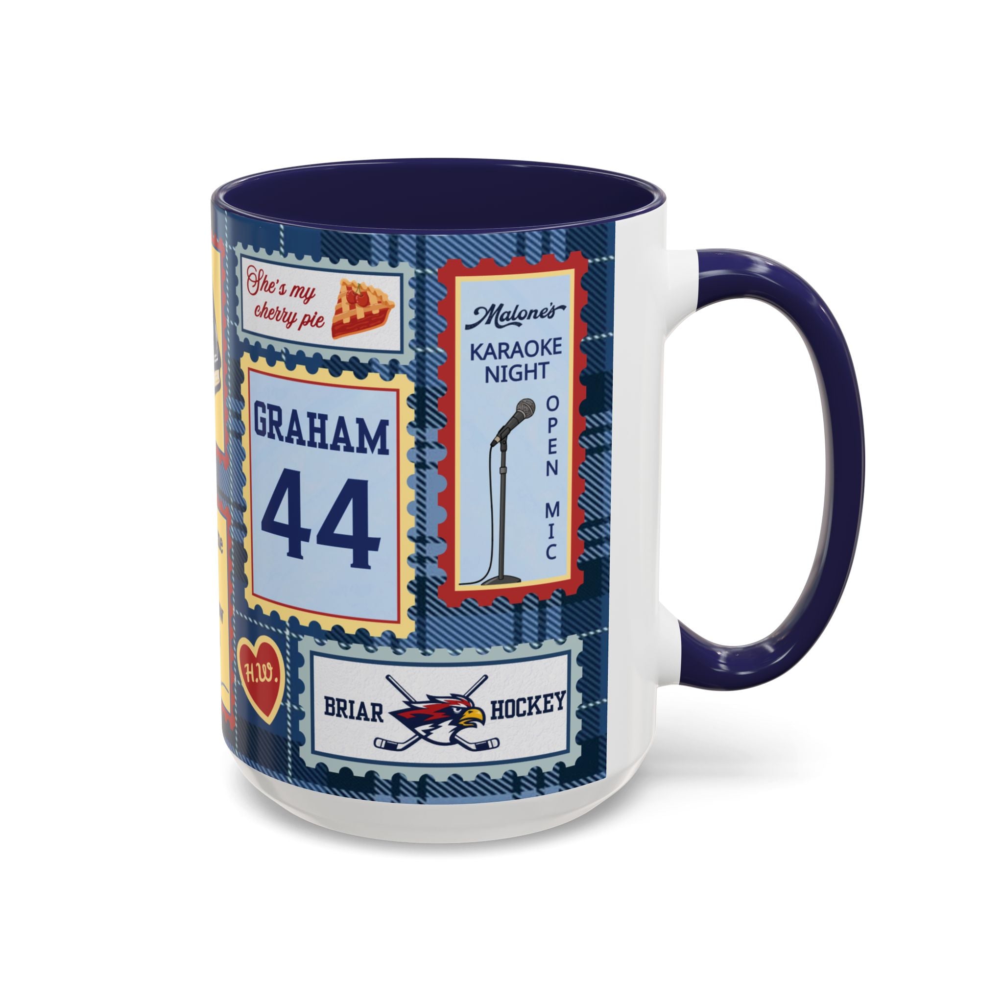 Hockey Romance: Patchwork Stamp Mug