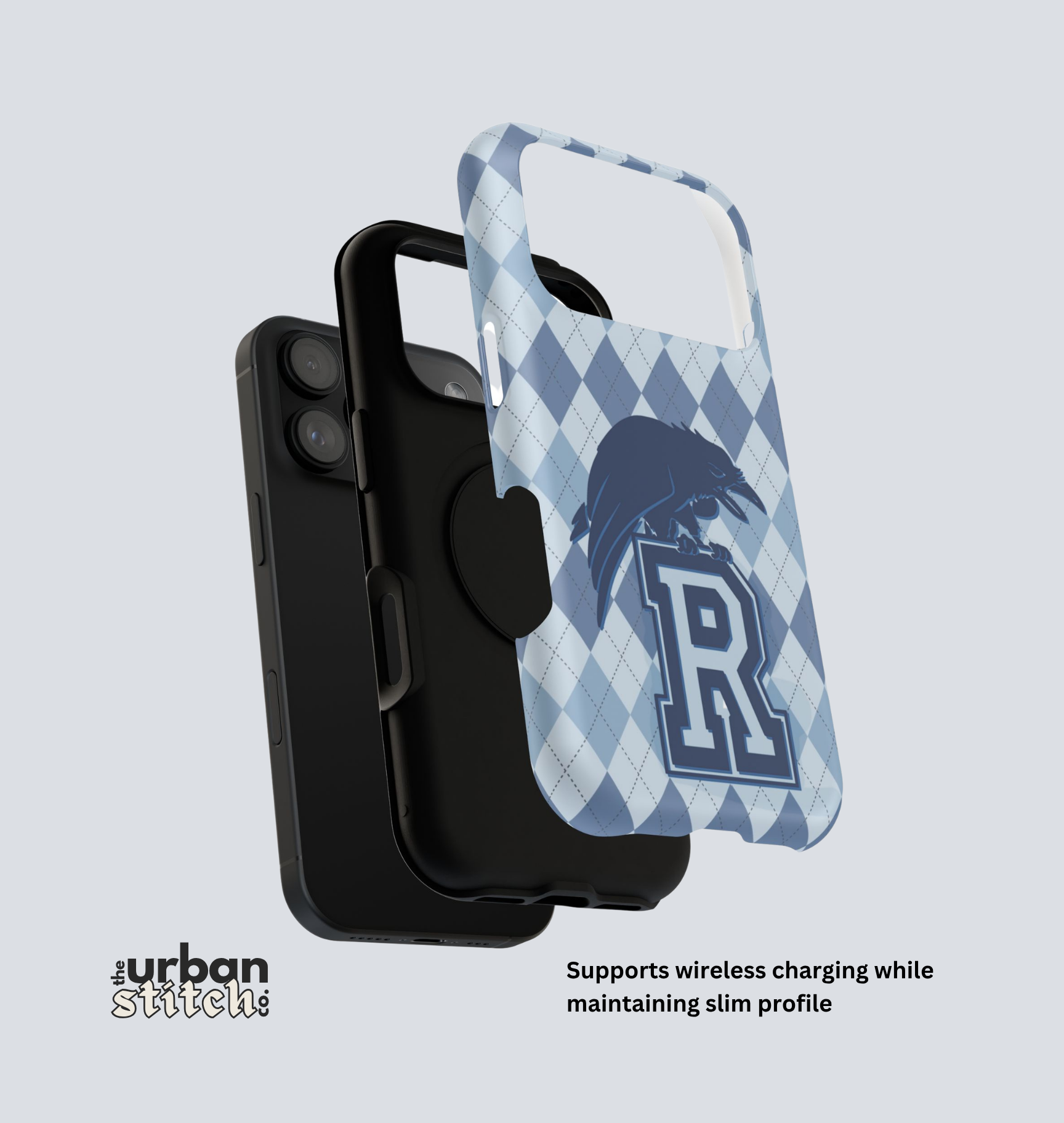 Raven R Argyle Phone Case