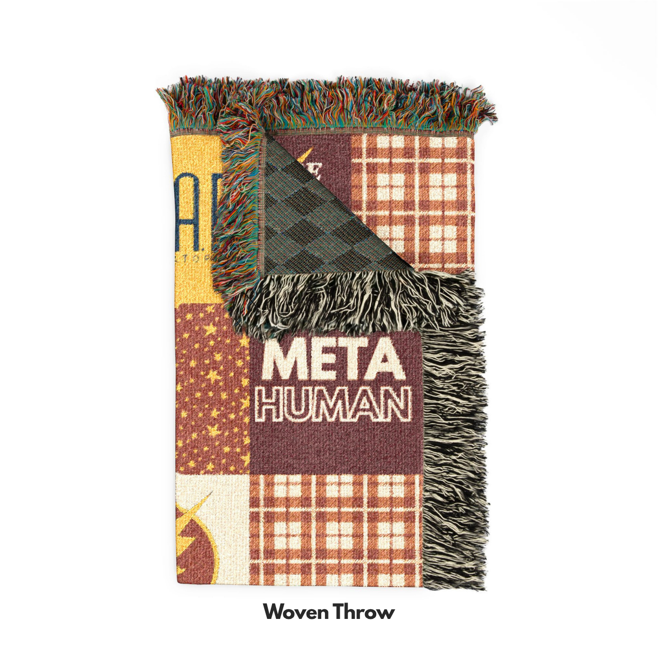 Fastest Man Alive Patchwork Throw Blanket