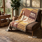 Fastest Man Alive Patchwork Throw Blanket