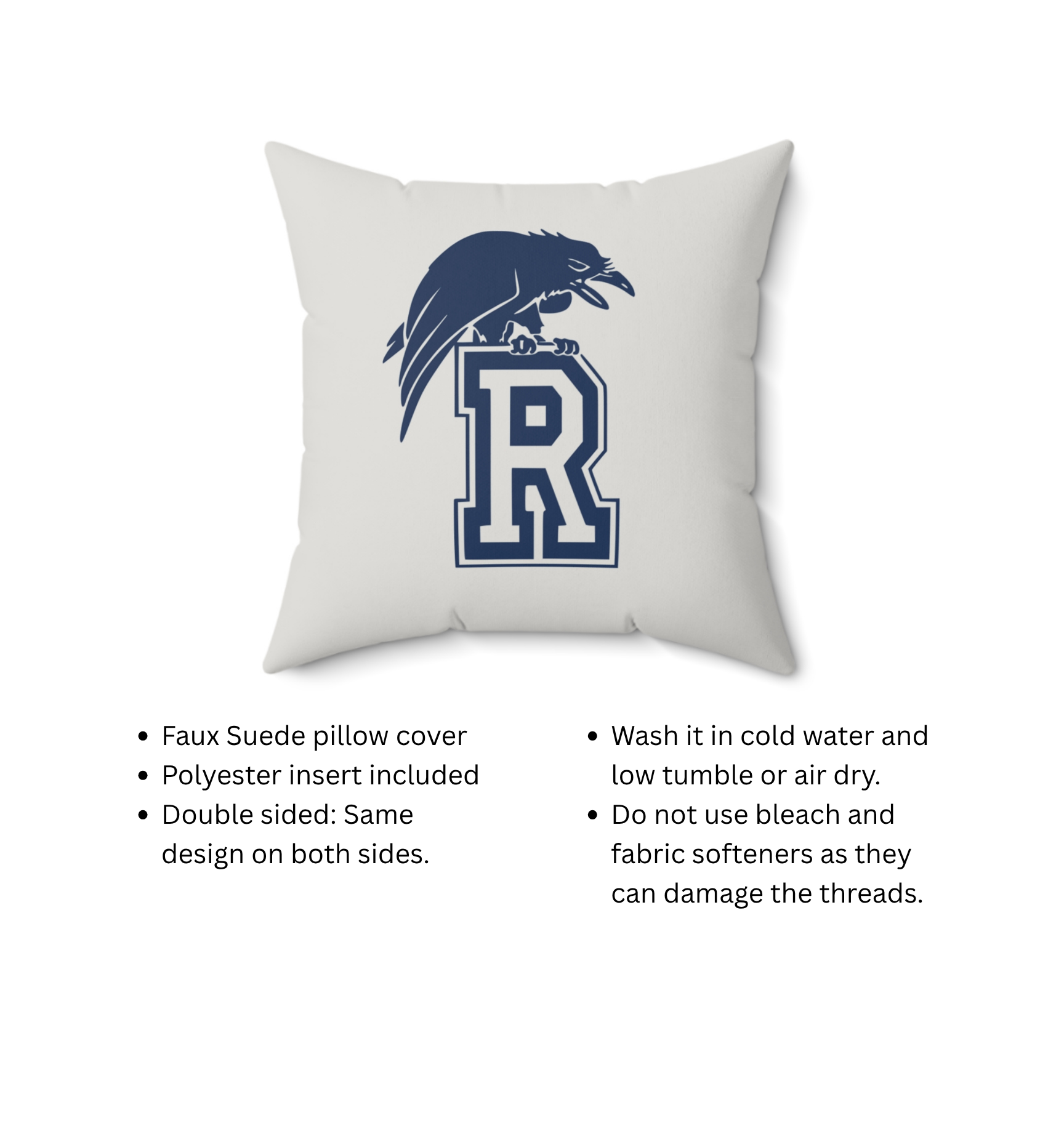 Ravens Faux Suede Pillow