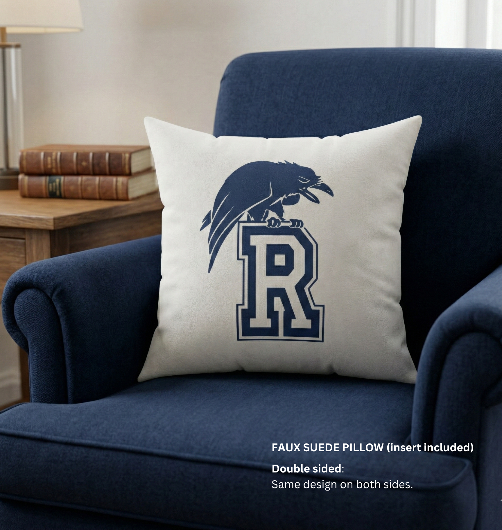Ravens Faux Suede Pillow