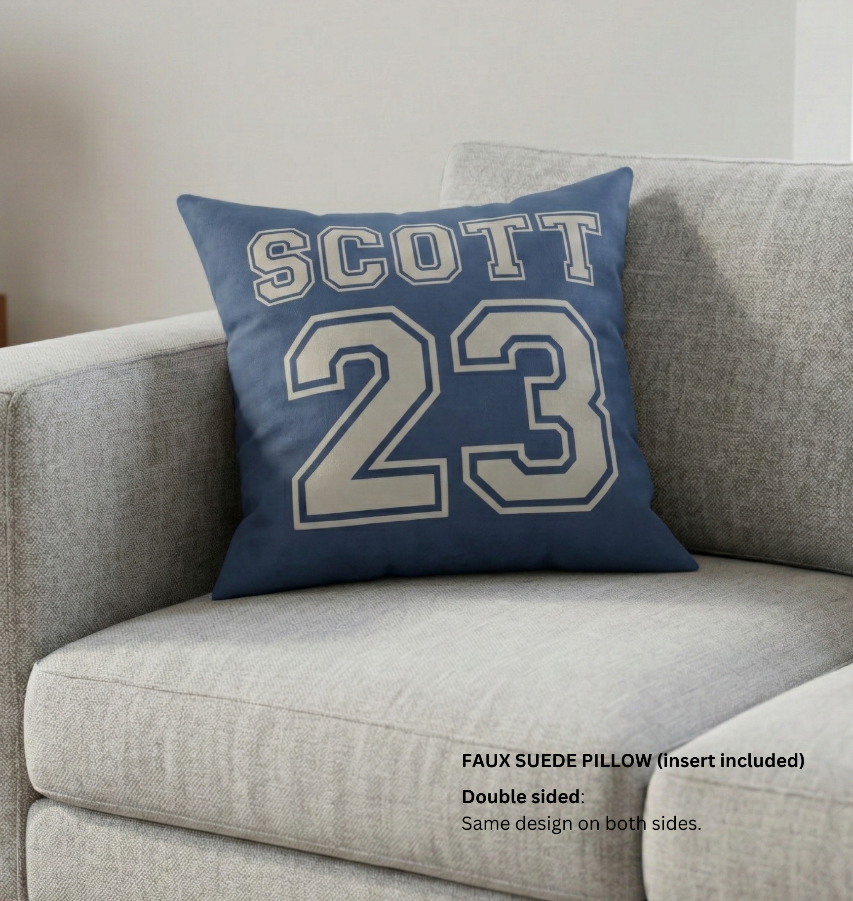 Scott 23 Faux Suede Pillow