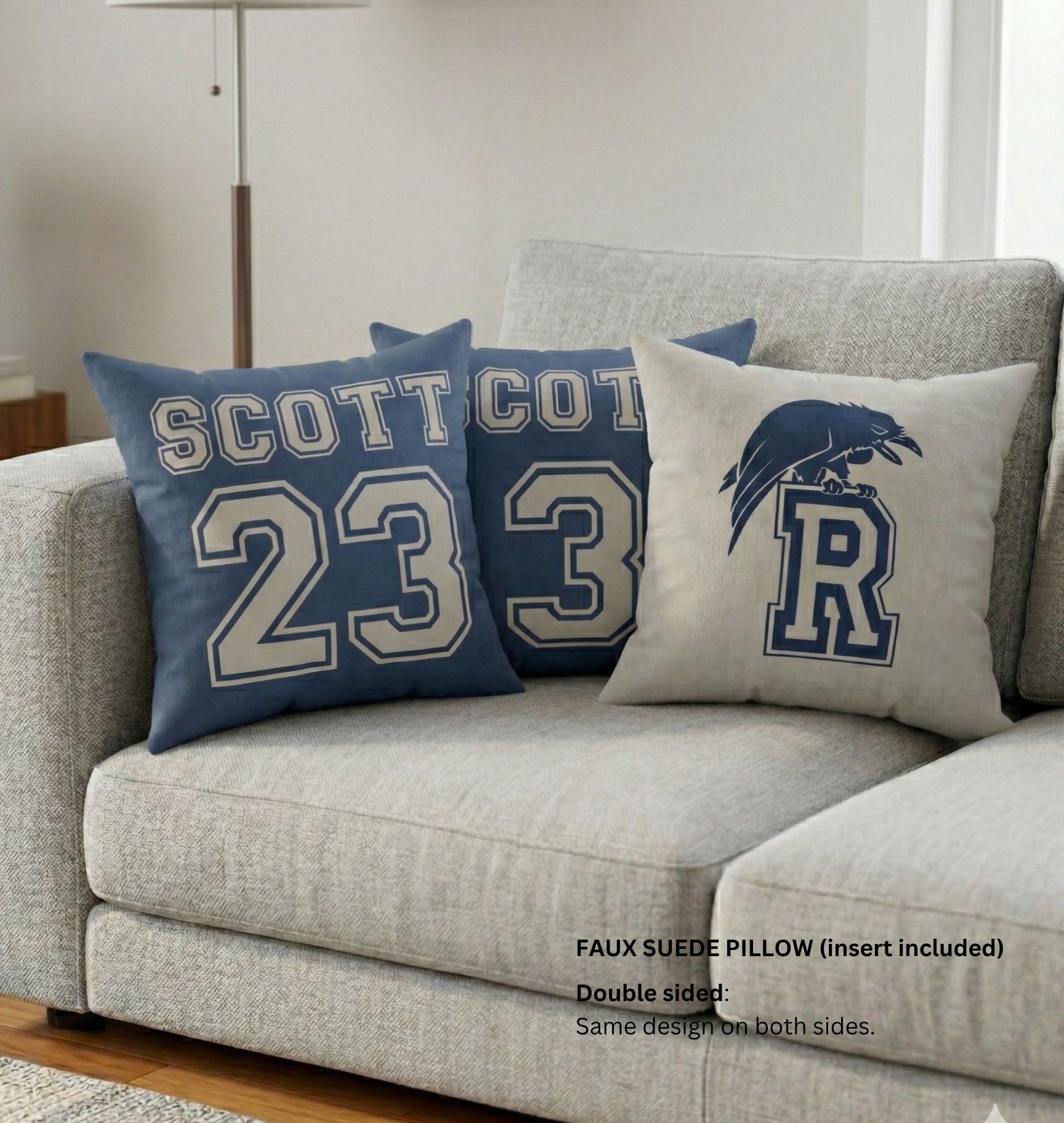 Scott 23 Faux Suede Pillow