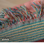 Upside Down Patchwork Throw Blanket