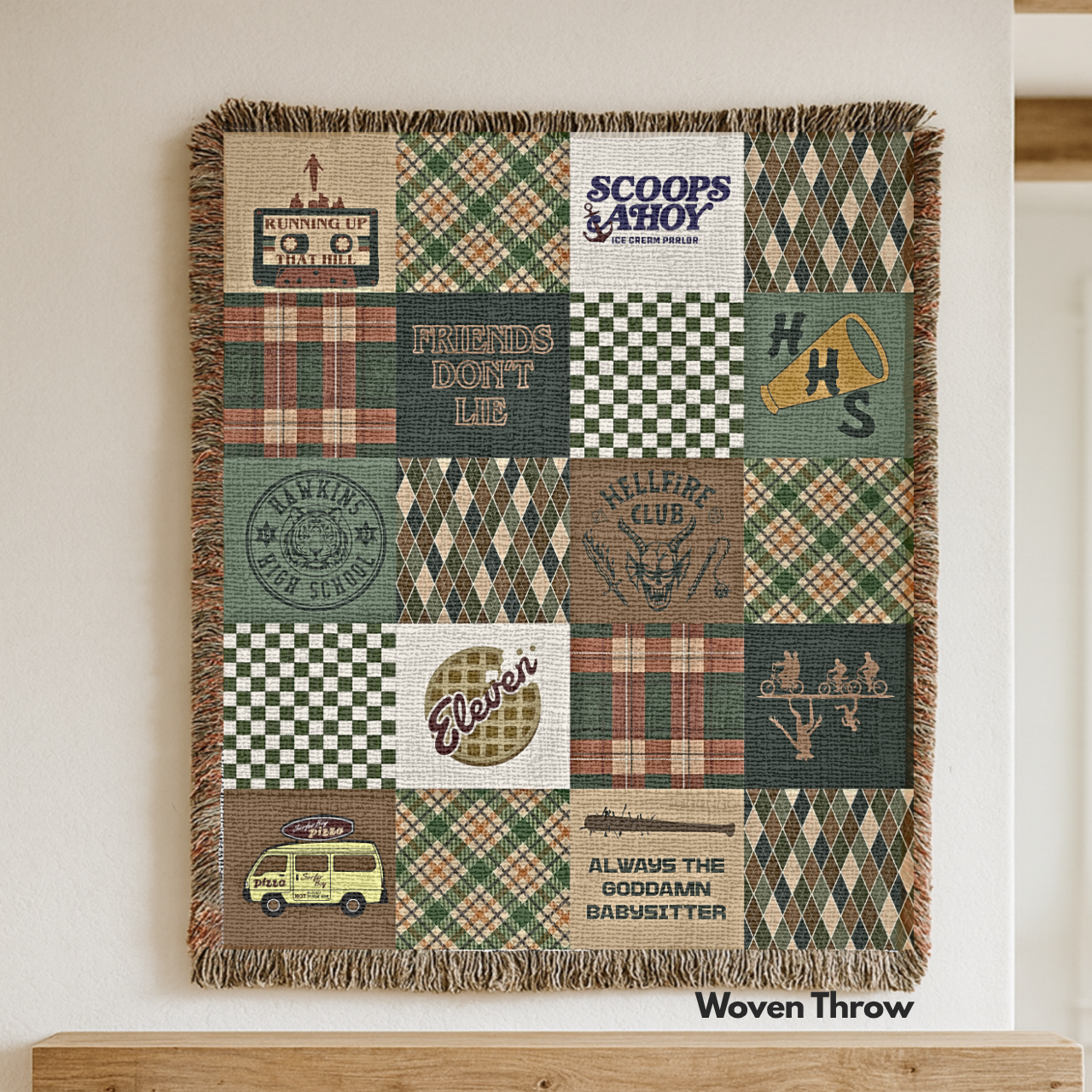 Hawkins Patchwork Throw Blanket