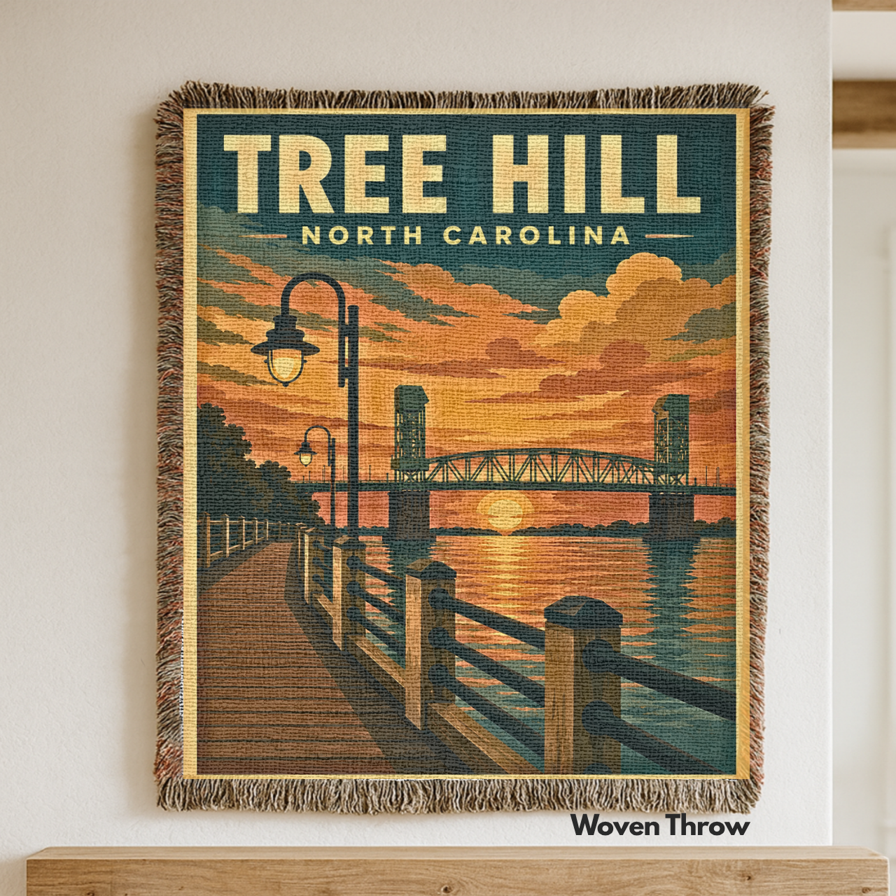Tree Hill Woven Throw Blanket