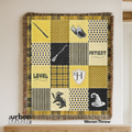 Yellow Wizard House Throw Blanket