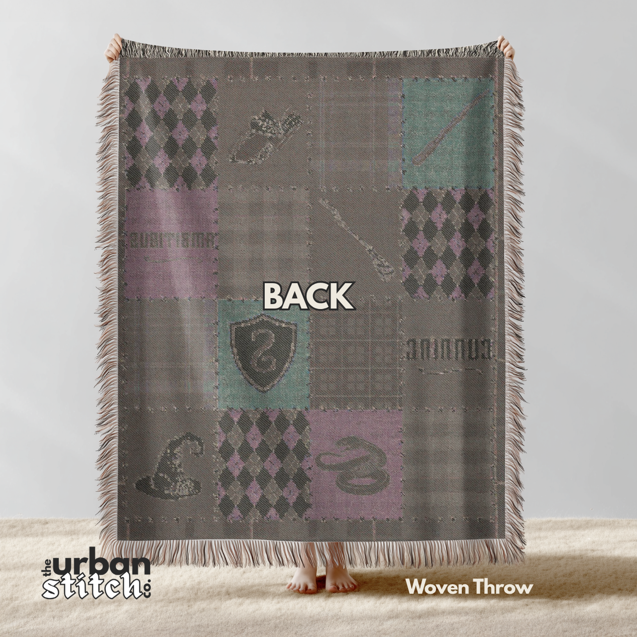 Green Wizard House Throw Blanket