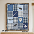 Blue Wizard House Throw Blanket