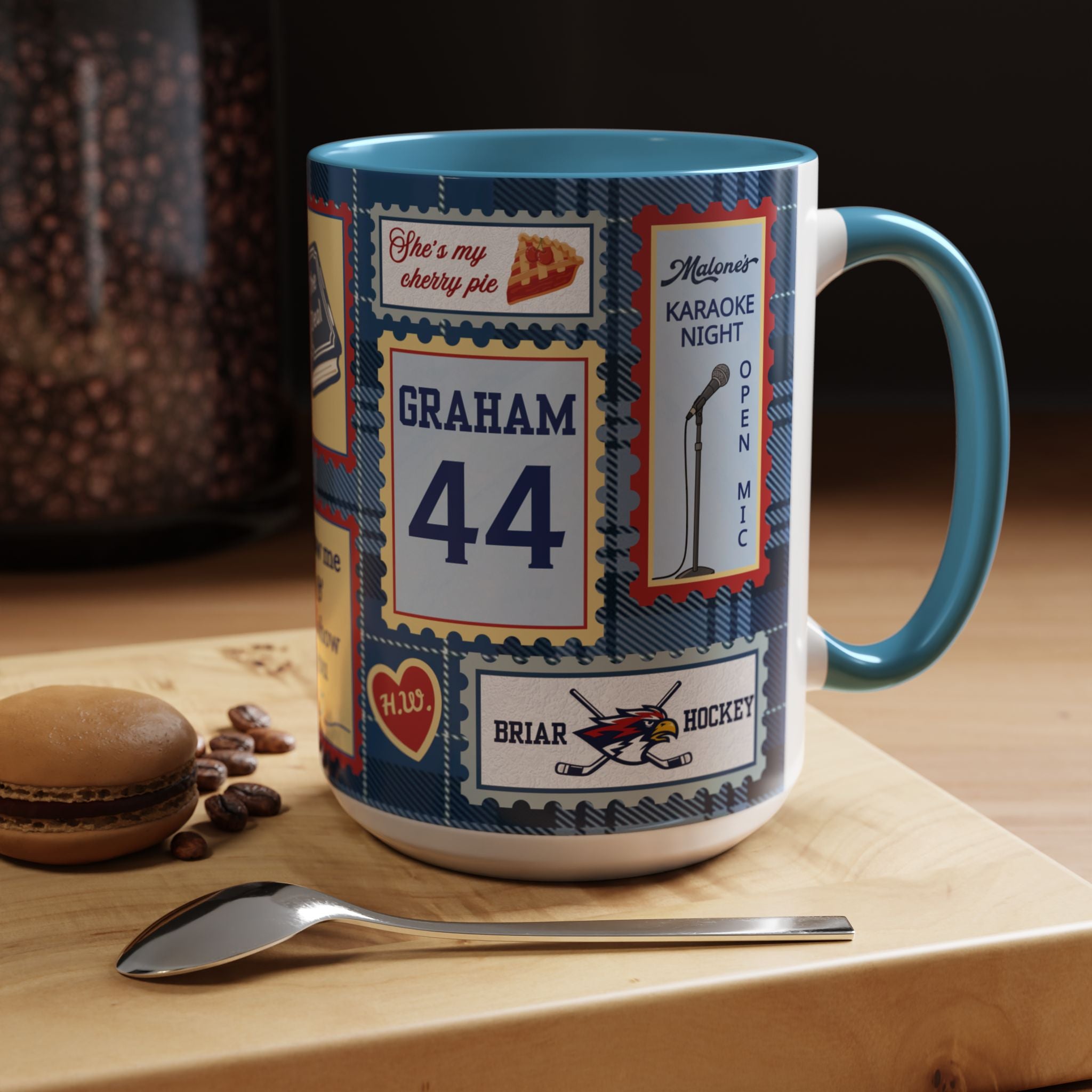 Hockey Romance: Patchwork Stamp Mug