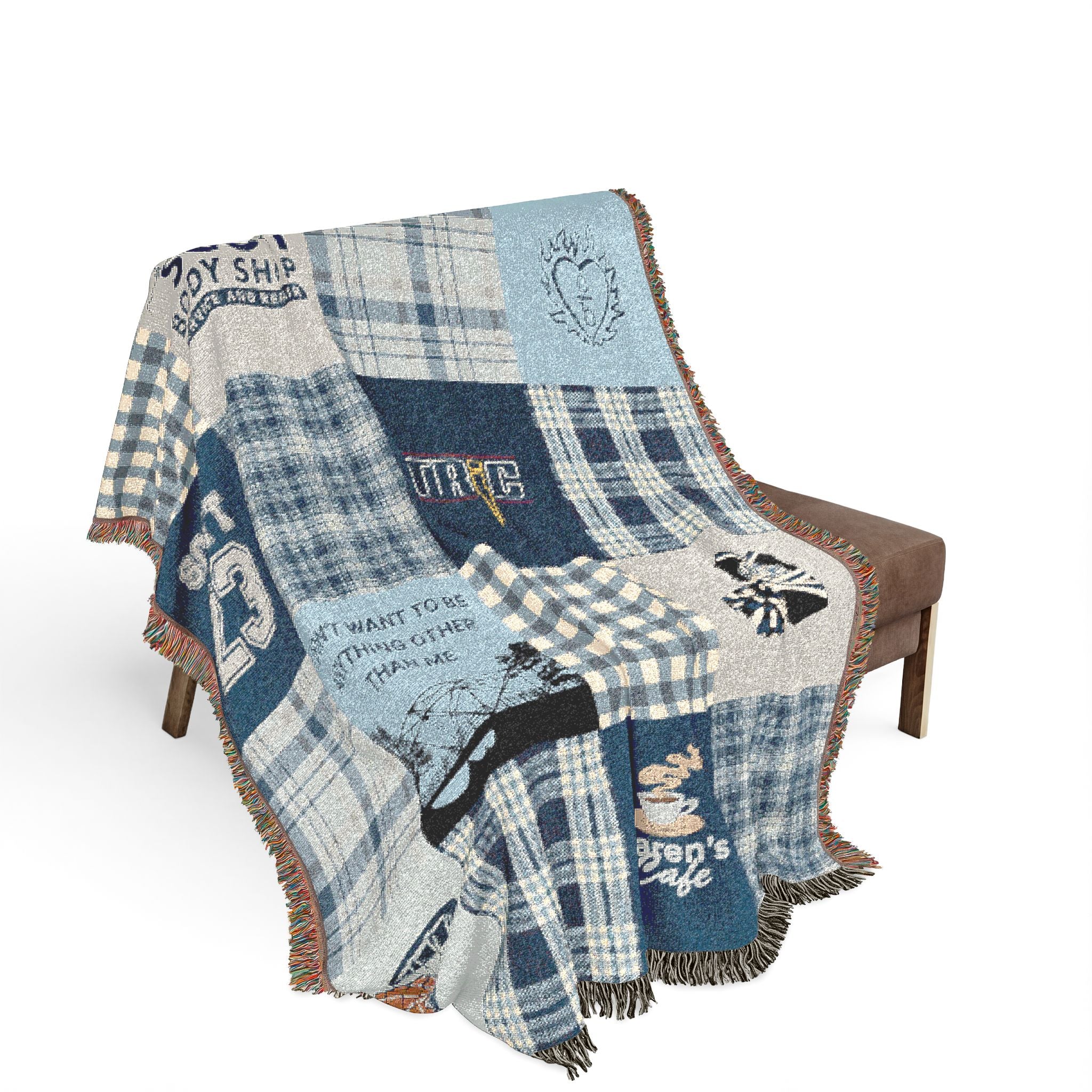 Tree Hill Patchwork Throw Blanket