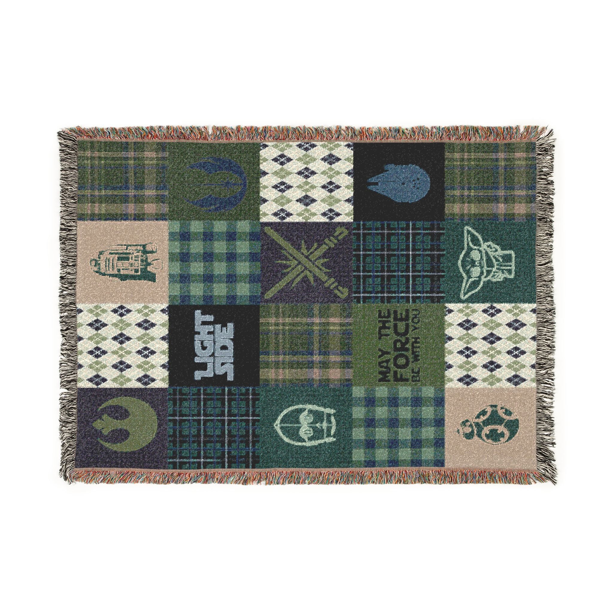 Light Side Patchwork Throw Blanket
