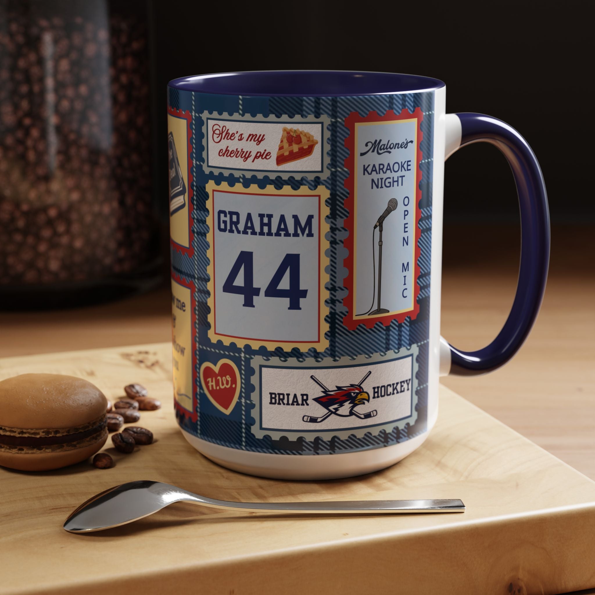Hockey Romance: Patchwork Stamp Mug