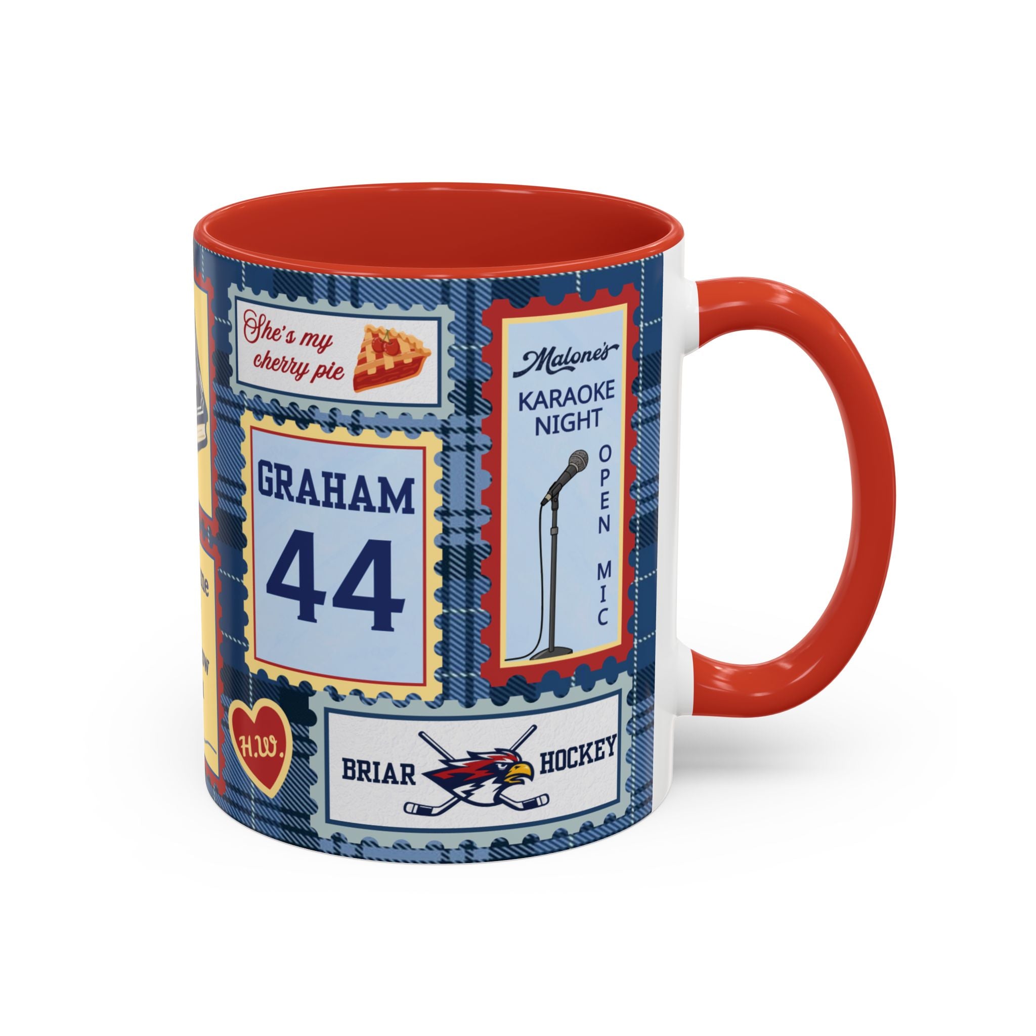 Hockey Romance: Patchwork Stamp Mug