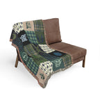 Light Side Patchwork Throw Blanket