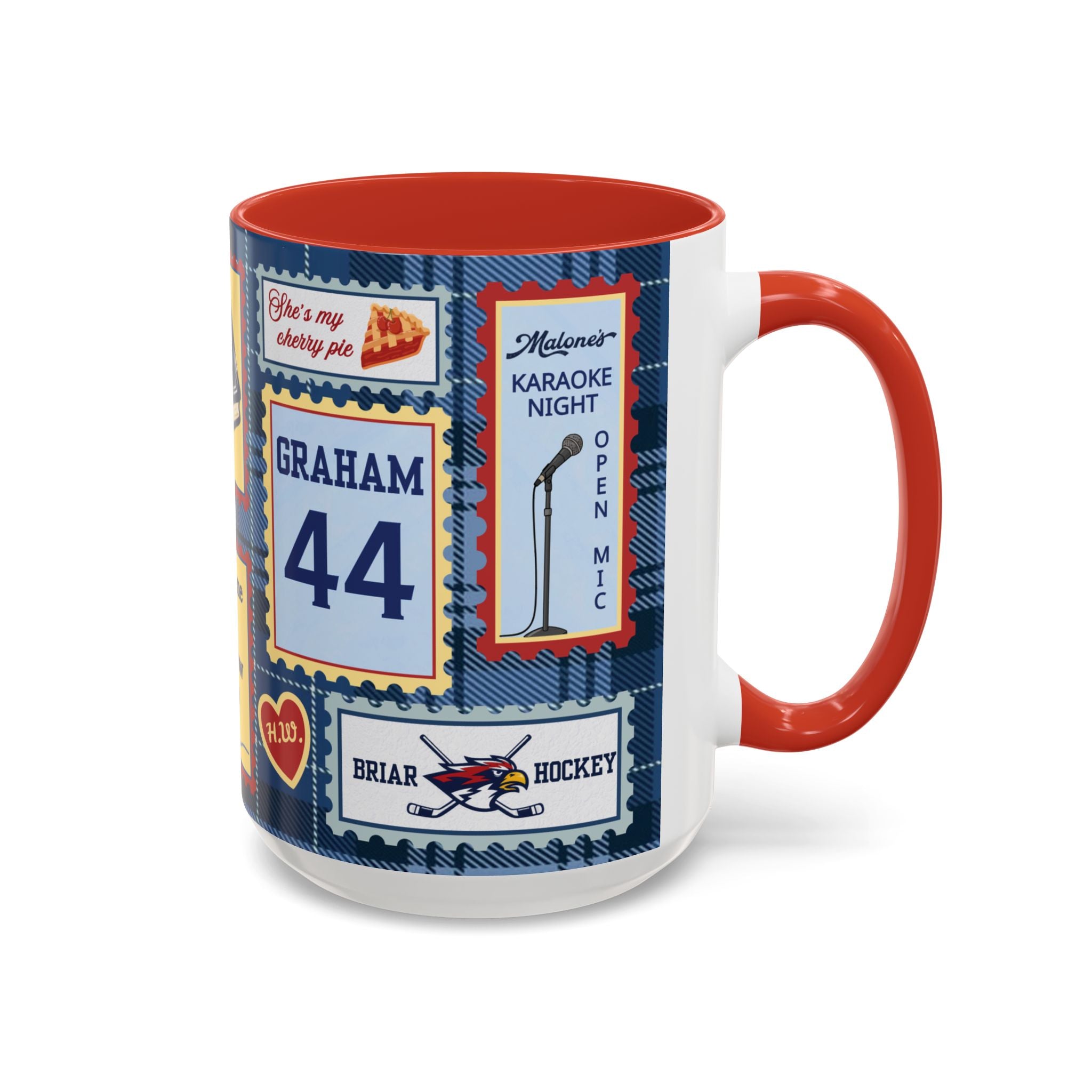 Hockey Romance: Patchwork Stamp Mug