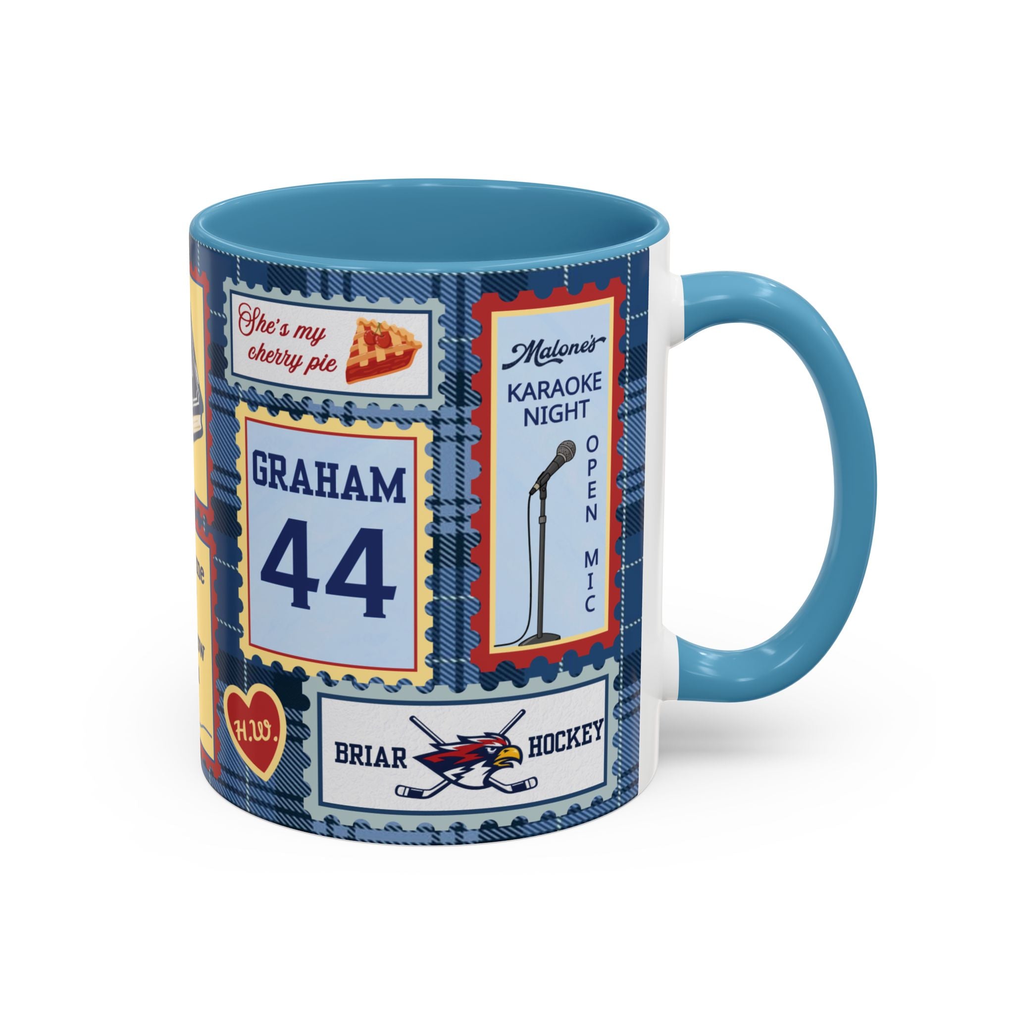 Hockey Romance: Patchwork Stamp Mug