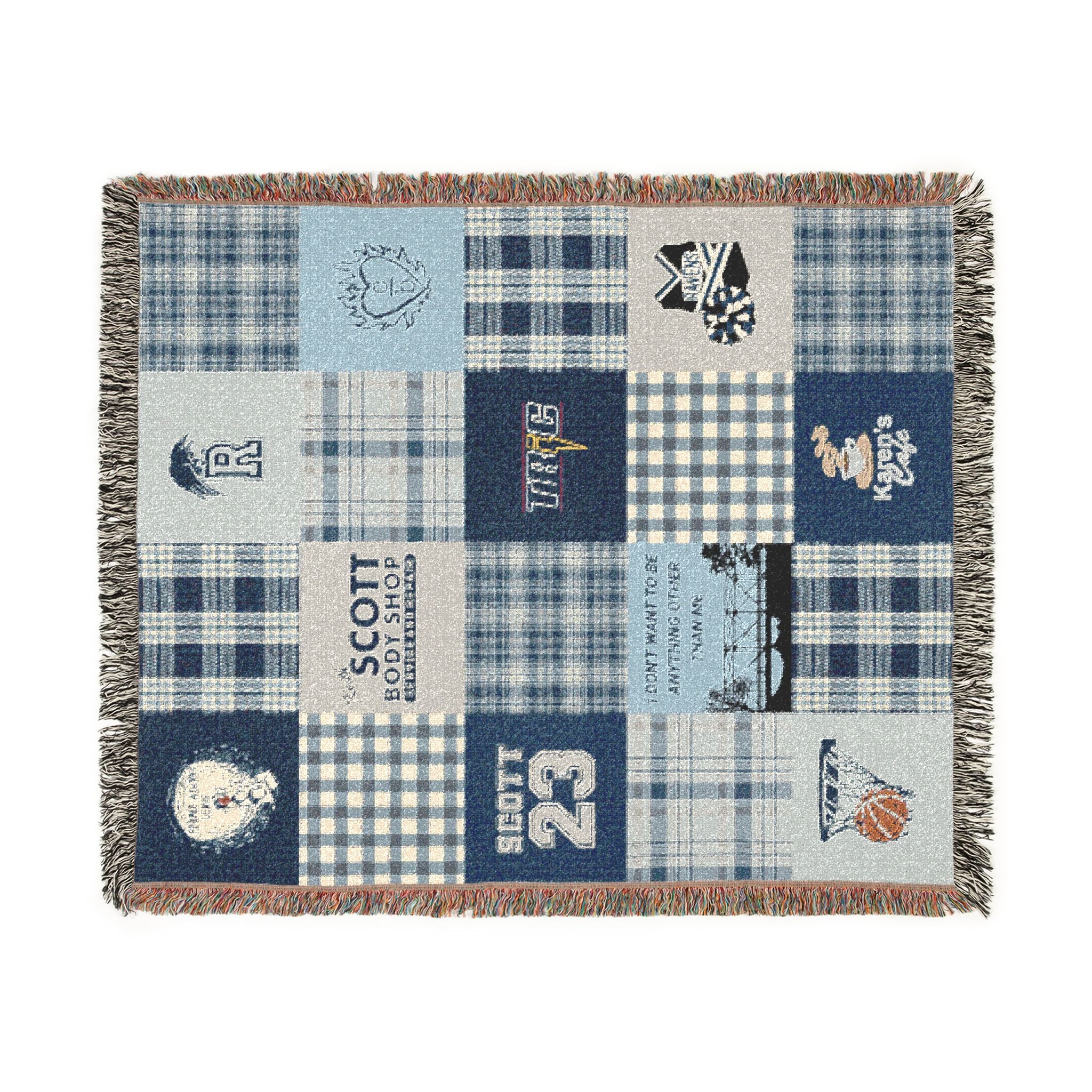 Tree Hill Patchwork Throw Blanket