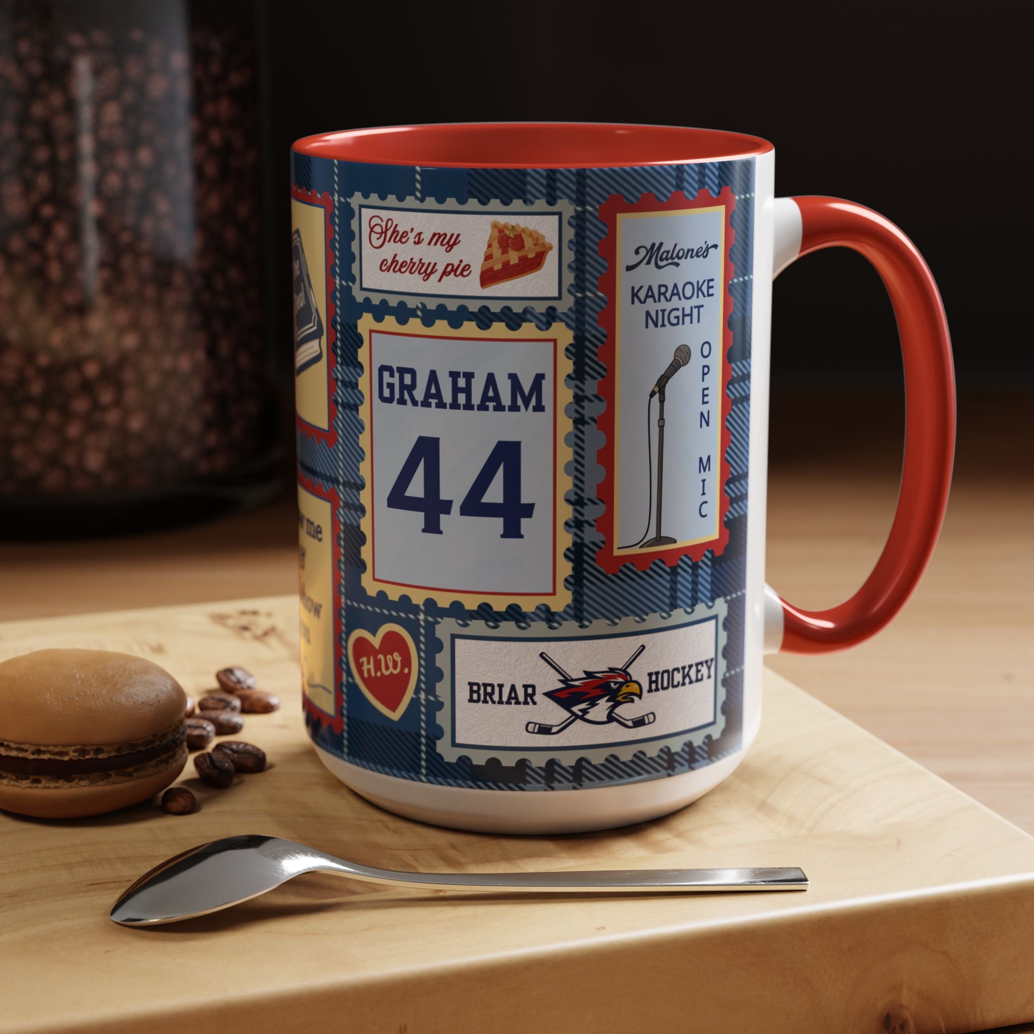 Hockey Romance: Patchwork Stamp Mug
