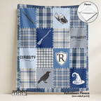 Blue Wizard House Throw Blanket