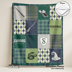 Green Wizard House Throw Blanket