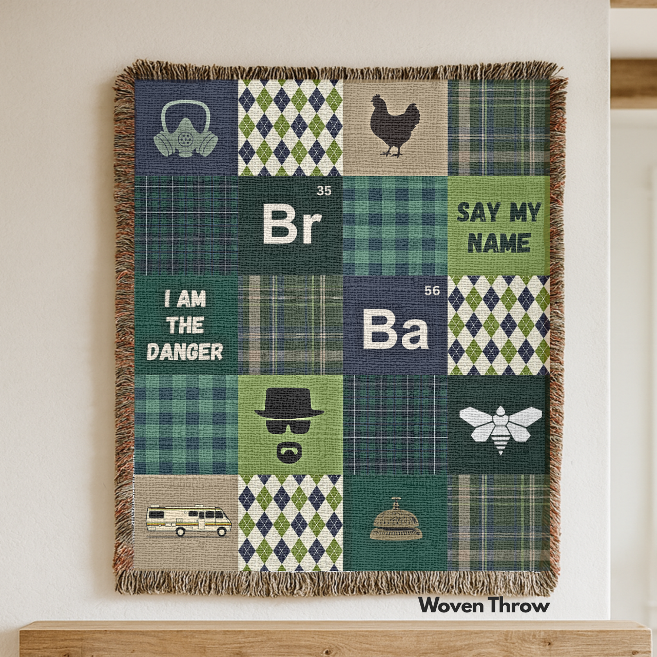 Heisenberg Patchwork Throw Blanket