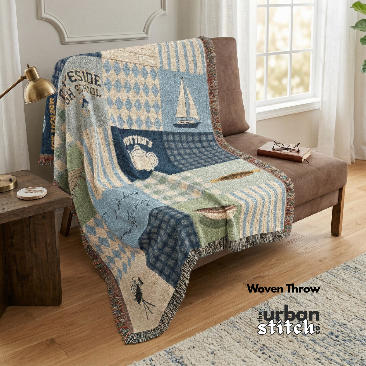Capeside Patchwork Throw Blanket