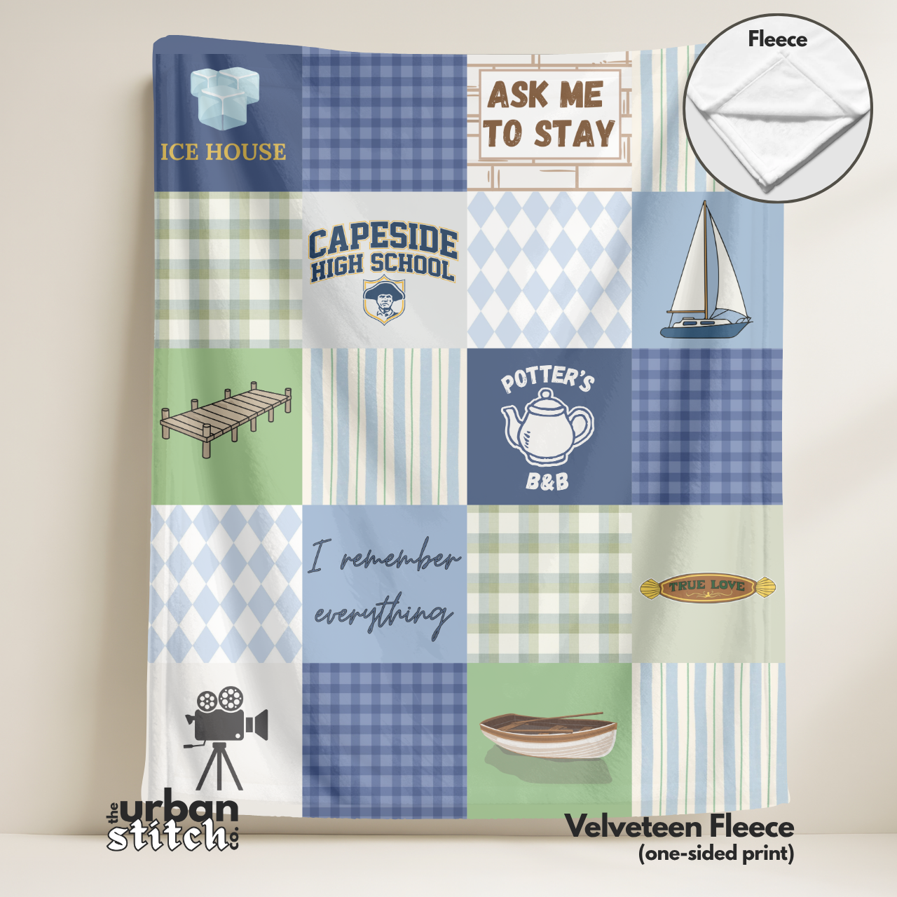 Capeside Patchwork Throw Blanket