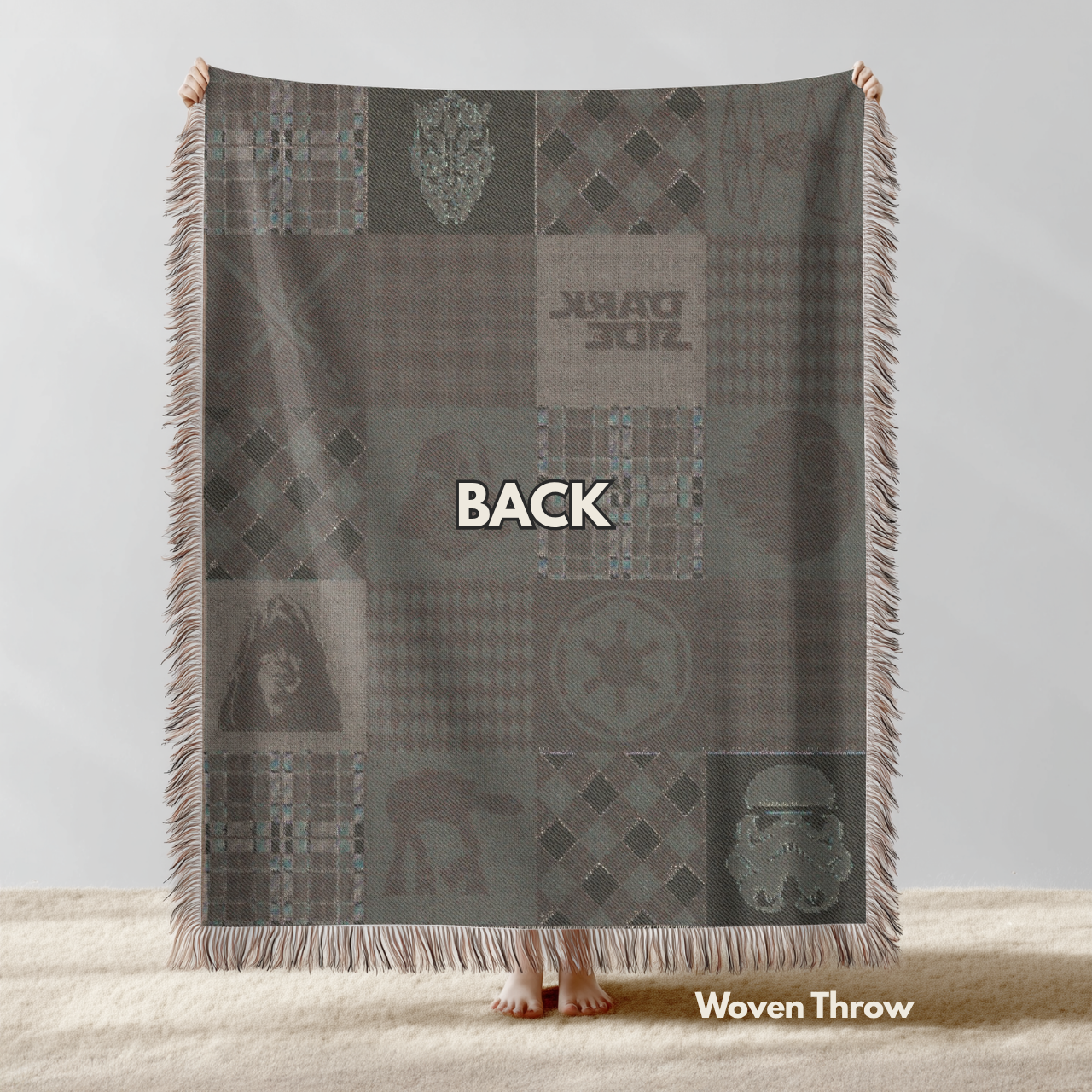 Dark Side Patchwork Throw Blanket
