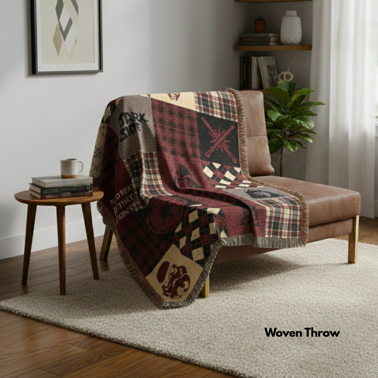 Dark Side Patchwork Throw Blanket