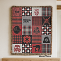 Dark Side Patchwork Throw Blanket