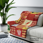 Fastest Man Alive Patchwork Throw Blanket