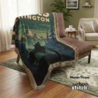 Forks Washington Throw Blanket