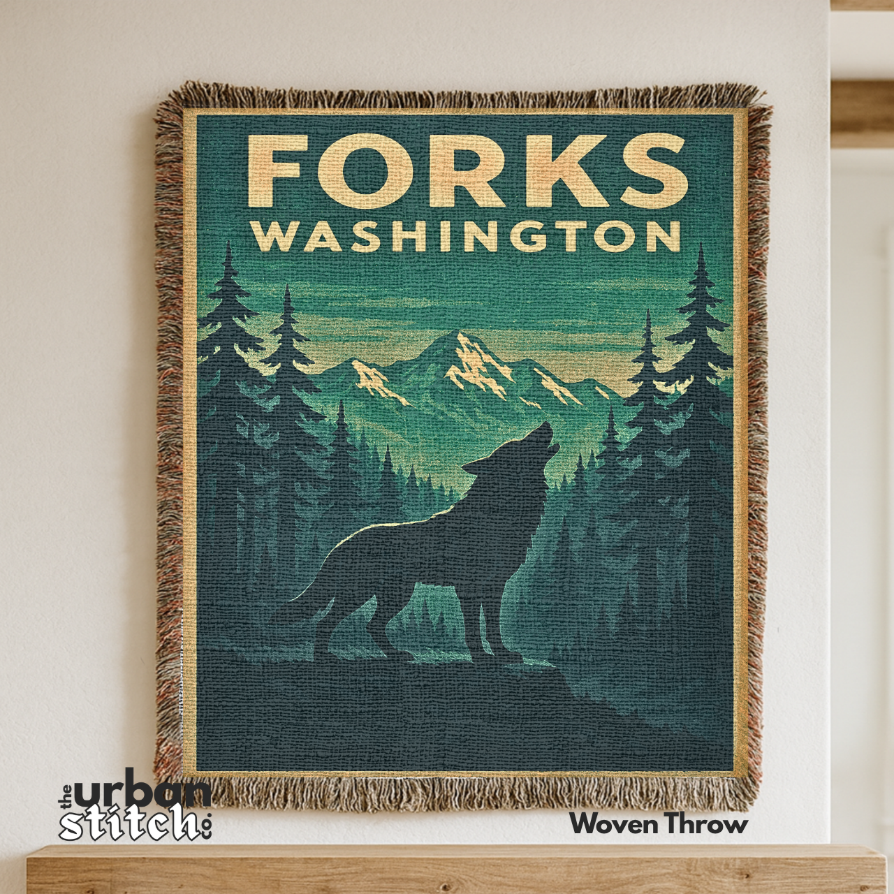 Forks Washington Throw Blanket