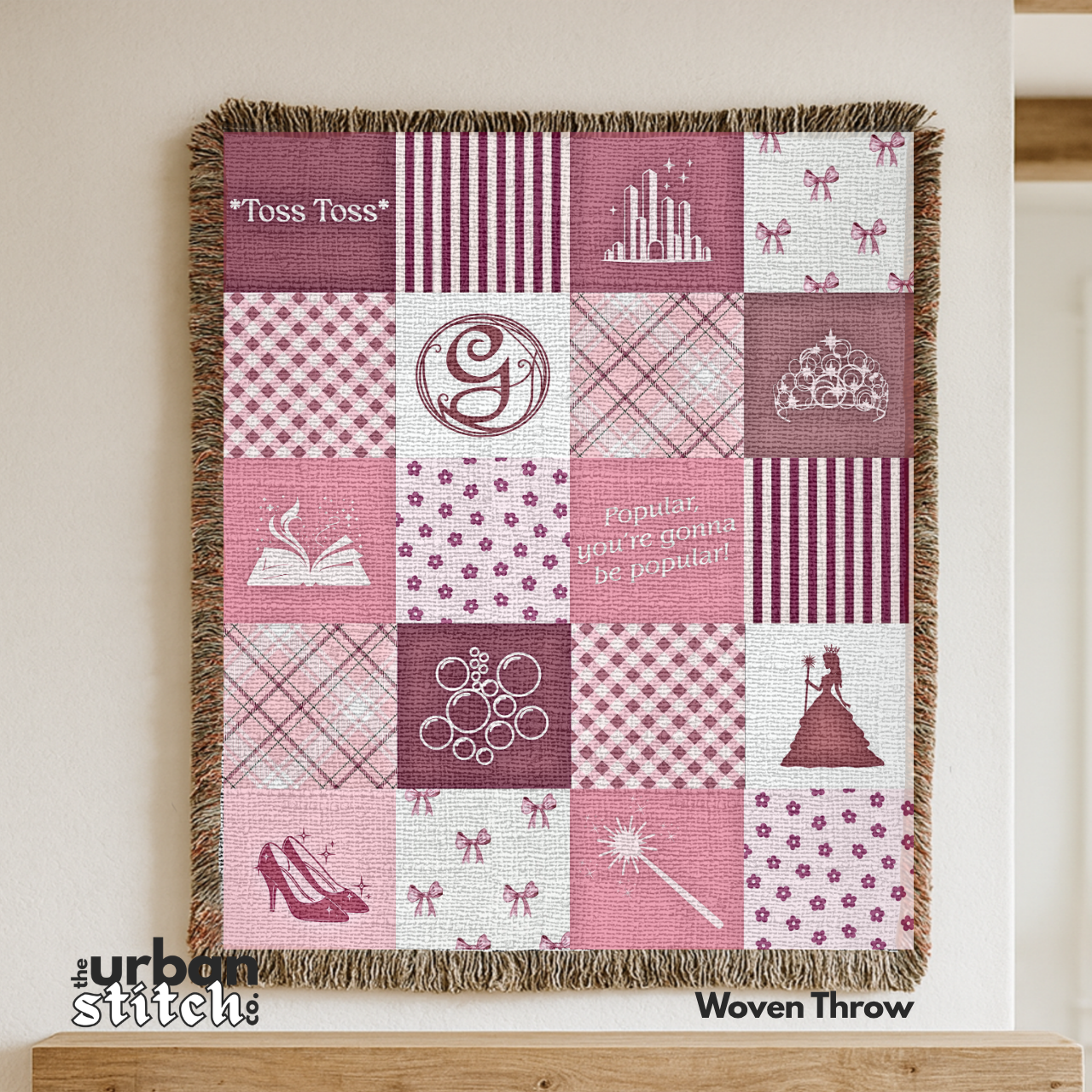 Good Witch Patchwork Throw Blanket