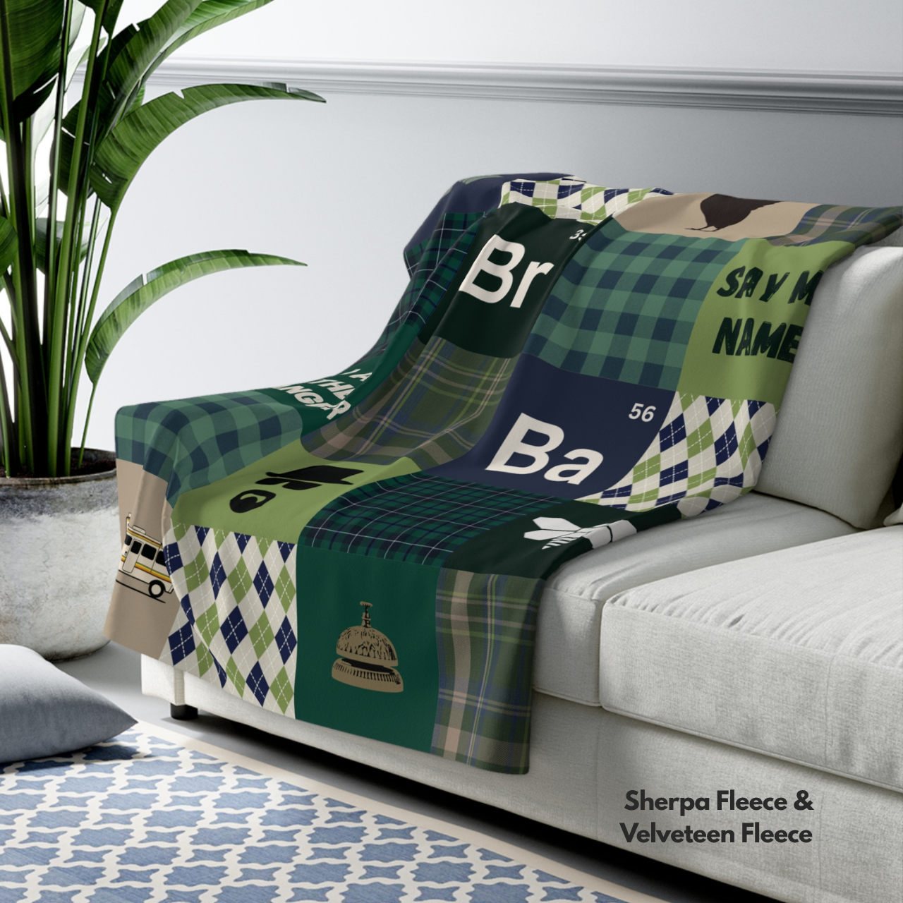 Heisenberg Patchwork Throw Blanket