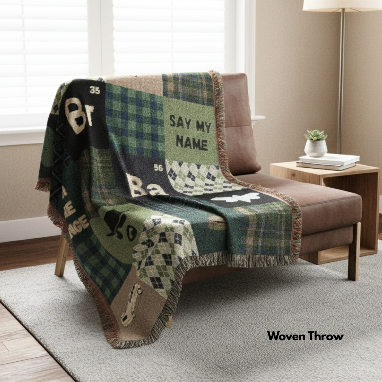 Heisenberg Patchwork Throw Blanket