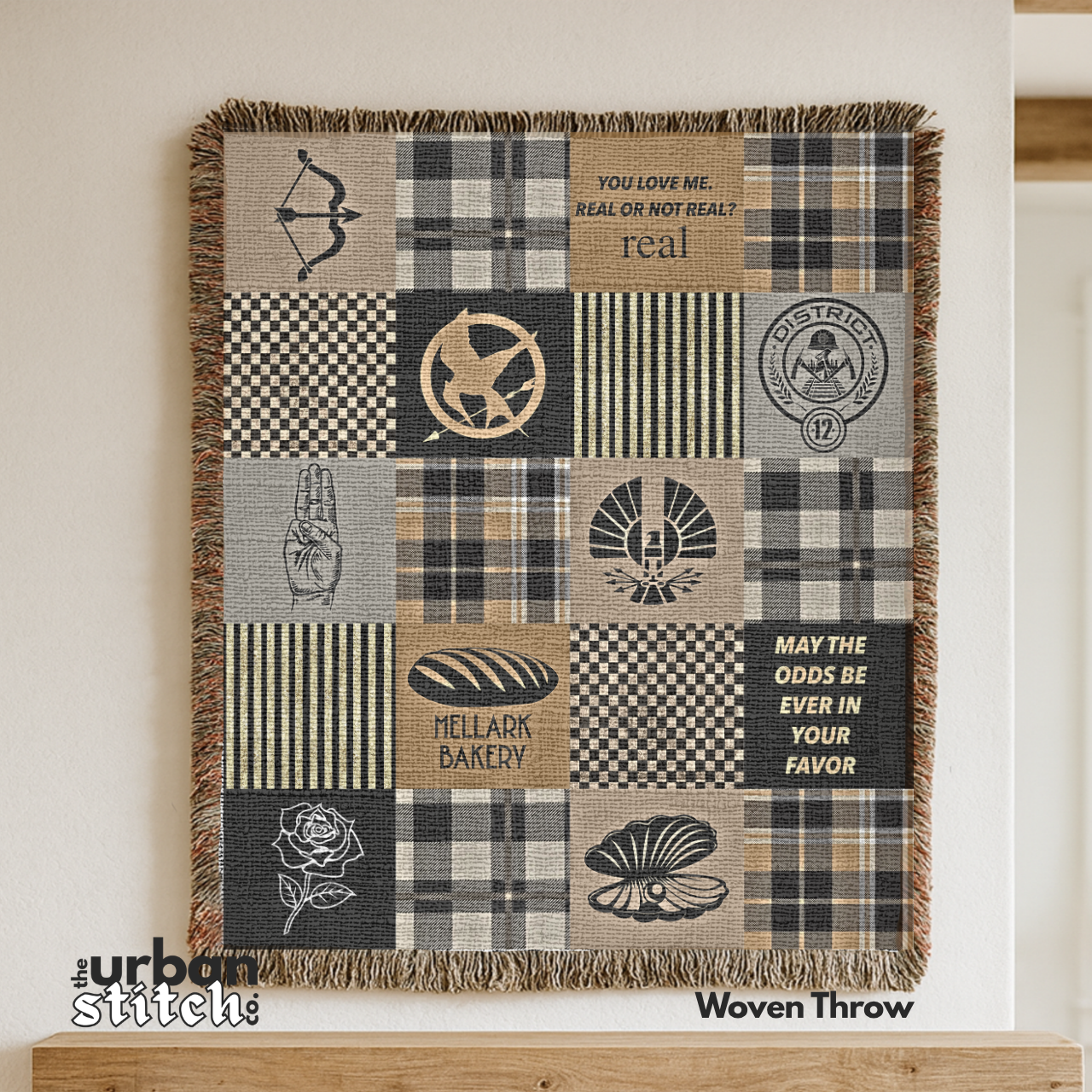 The Games Patchwork Blanket:  Cozy Plaid Throw
