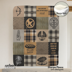 The Games Patchwork Blanket:  Cozy Plaid Throw